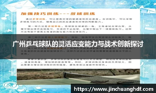 广州乒乓球队的灵活应变能力与战术创新探讨